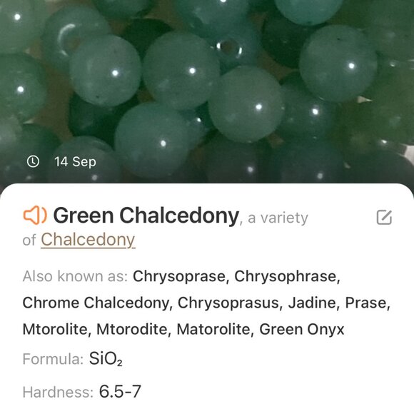 2/$20, Genuine Blue Green Chalcedony, Natural Gemstone Adjustable Cord Necklace - Picture 9 of 11